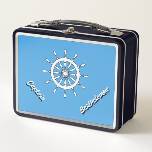 Lunch Box _ Nautical Theme with Name