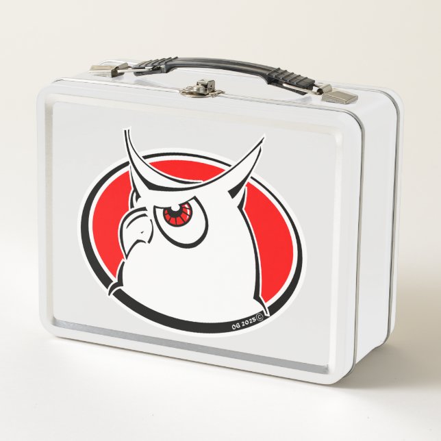 Lunch Box, White Metal Lunch Box (Front)