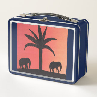 Lunch box with two elephants