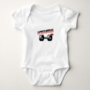Lunch Break Is My Superpower-school t-shirt Baby Bodysuit