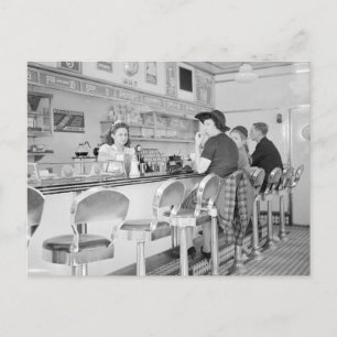 Lunch Counter, 1941 Postcard