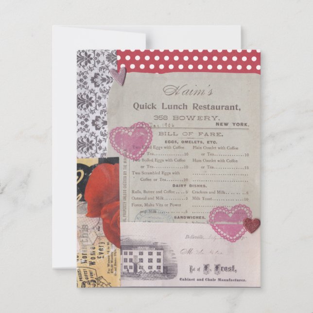 Lunch Date Valentine's Day Card (Front)