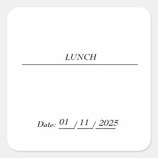 LUNCH EDITABLE STICKER