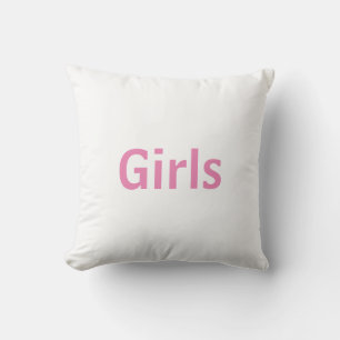 Lunch Girls Throw Pillow