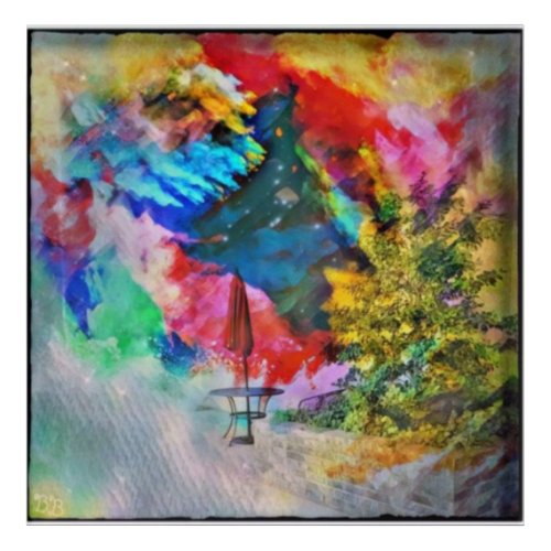 Lunch in Abstract Thought  Acrylic Print