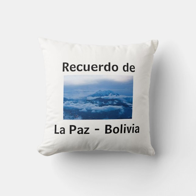 Lunch in La Paz Throw Pillow (Front)