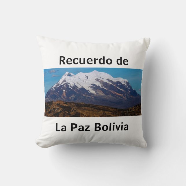 Lunch in La Paz Throw Pillow (Front)