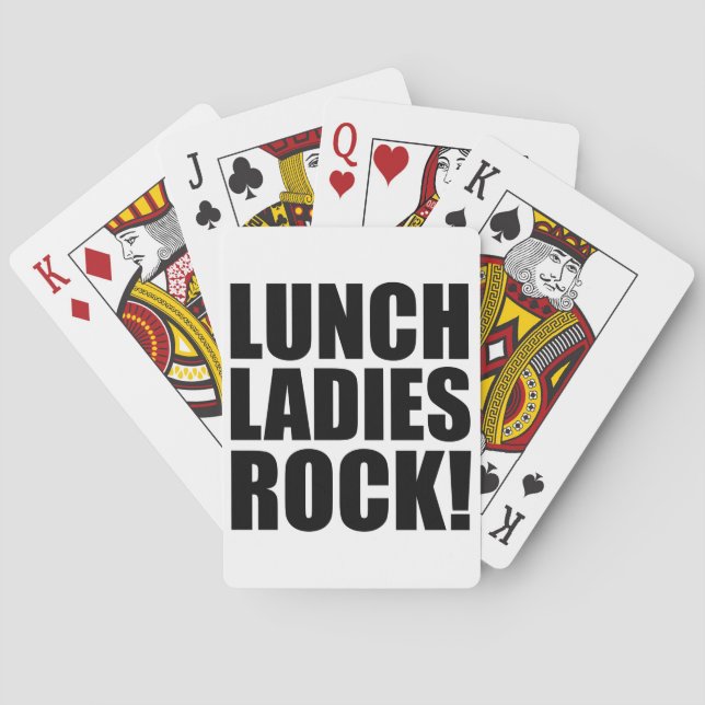 Lunch Ladies Rock Poker Cards (Back)