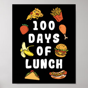 100 Days Of Feeding Kids Lunch Lady School Canteen' Sticker