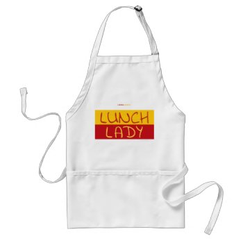 Lunch Lady Adult Apron by Luzesky at Zazzle