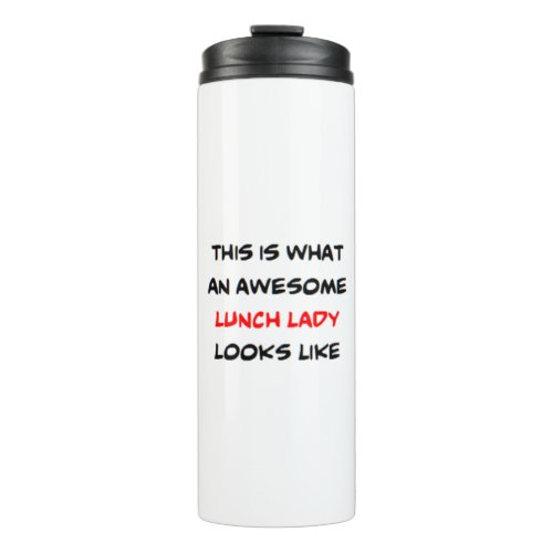 lunch lady awesome thermal tumbler