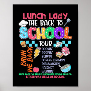 Lunch Lady Back To School Tour Cafeteria Crew Poster