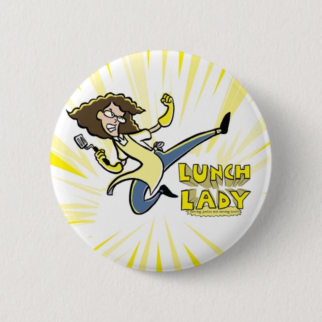 Lunch Lady button (Front)