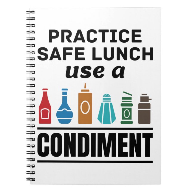Lunch Lady Cafeteria Food Service Safe Lunch Funny Notebook (Front)