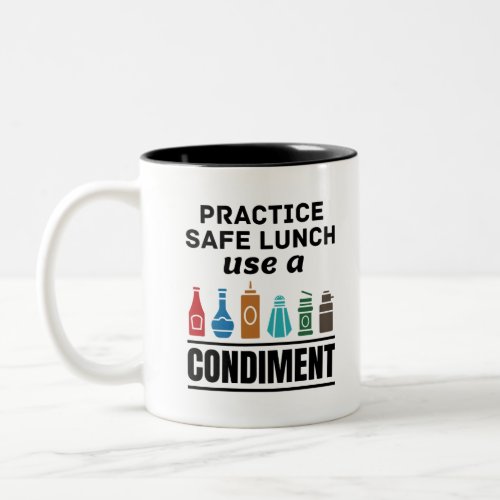 Lunch Lady Cafeteria Food Service Safe Lunch Funny Two_Tone Coffee Mug