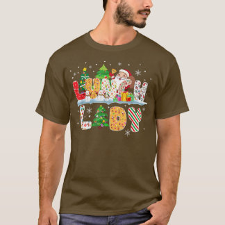 Lunch Lady Christmas Tree Santa Matching Xmas Lunc T-Shirt
