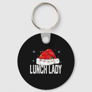 Lunch Lady Claus Christmas Women Family Matching G Keychain