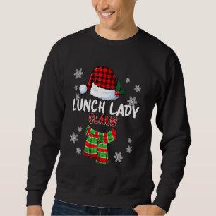 Lunch Lady Claus Funny Matching Family Christmas Sweatshirt