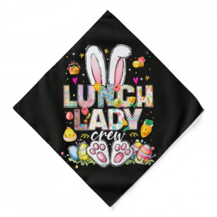 Lunch Lady Crew Funny Bunny Bandana