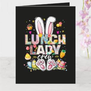 Lunch Lady Crew Funny Bunny Card