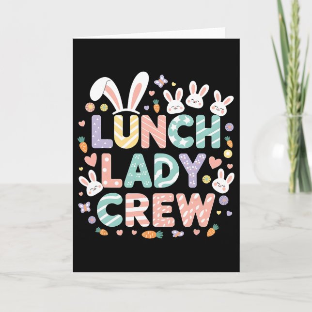 Lunch Lady Crew Funny Lunch Lady Cafeteria Happy E Card (Front)