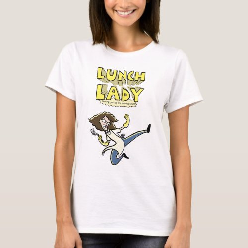 Lunch Lady fitted Womens T_Shirt