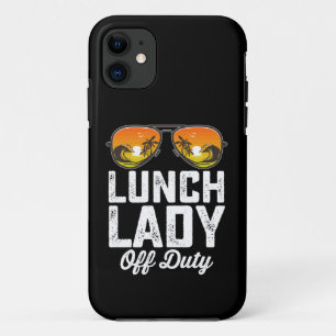 Lunch Lady Off Duty Sunglasses Last Day Of School iPhone 11 Case