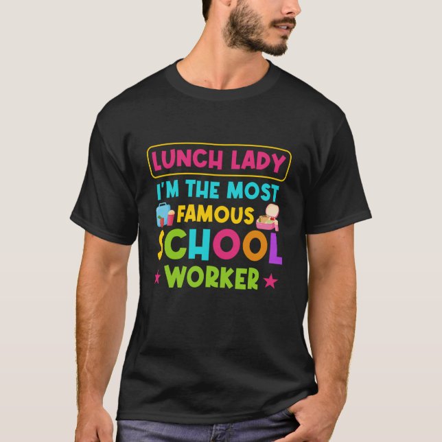 Lunch Lady School Cafeteria Lady T-Shirt (Front)