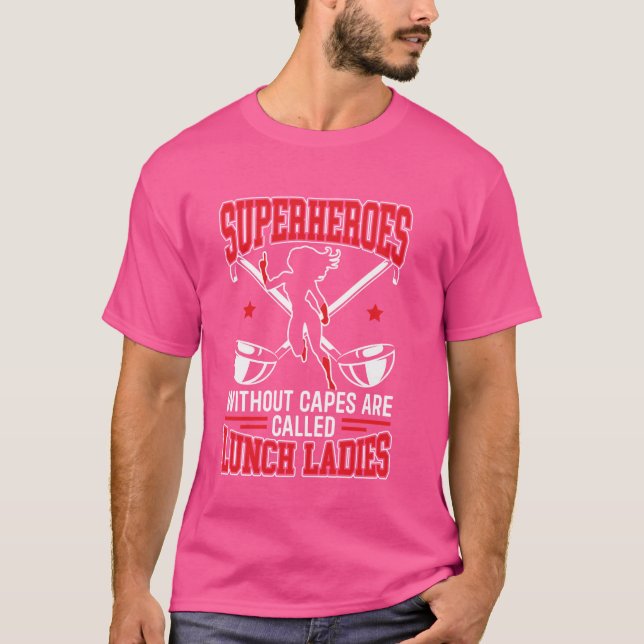 Lunch Lady School Cafeteria Worker Dinner Lady Lun T-Shirt (Front)