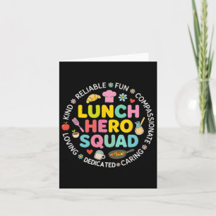 Lunch Lady Squad Lunch Hero Squad Preppy Back To S Card