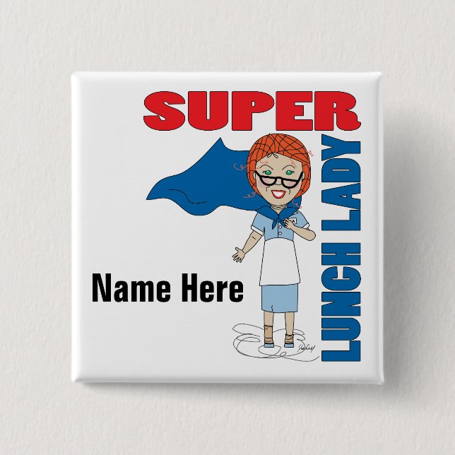 Lunch Lady - Super Lunch Lady Button (Front)