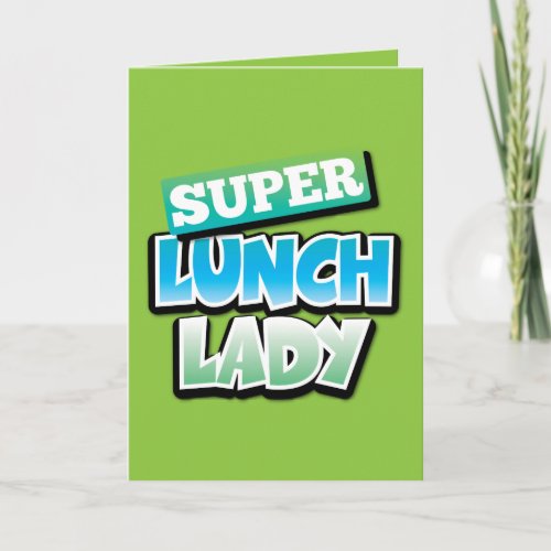 Lunch Lady Thank You Card