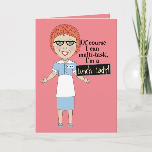 Lunch Lady Thank You Card