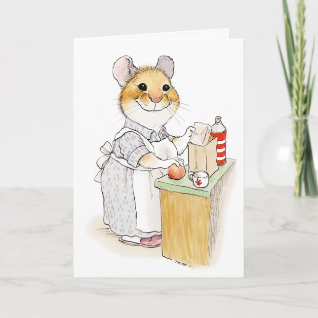 Lunch Packing Mom Mother's Day Card (Front)