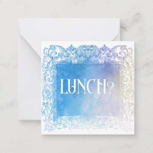   LUNCH  Relationship AP62 Flat Note Card