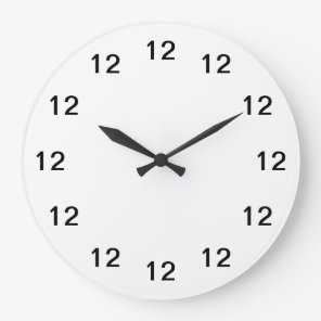 ~Lunch Room Wallclock~ LUNCH ROOM WALLCLOCK. Large Clock