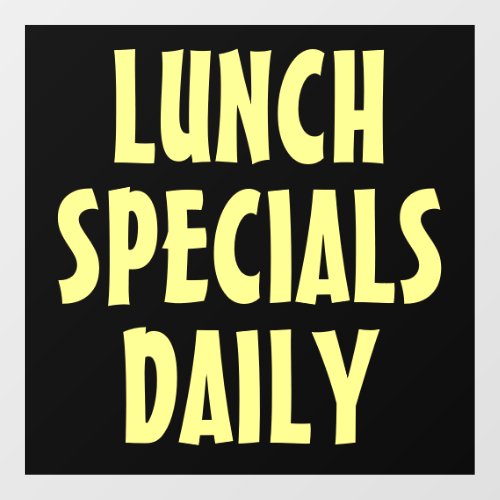 Lunch Specials Daily Restaurant Sign