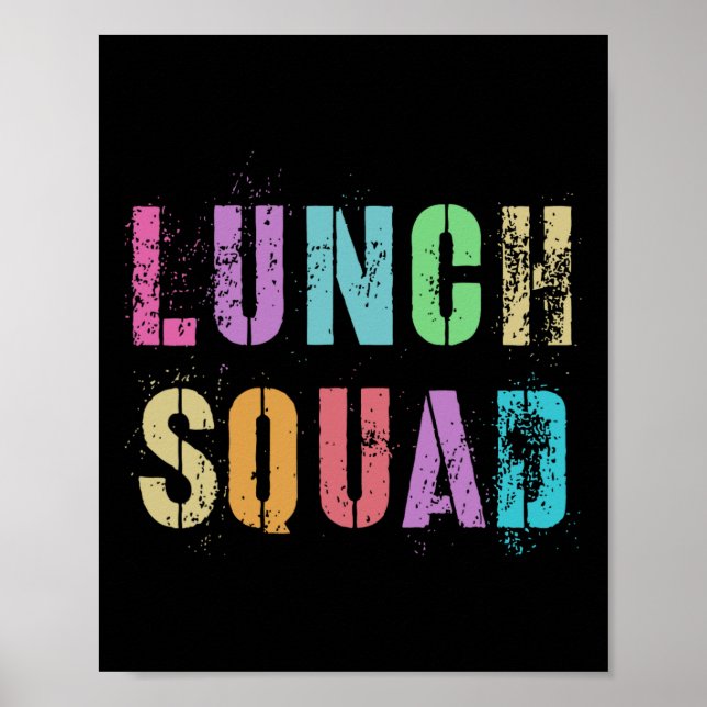 Lunch Squad Back To School Office Food Service Cre Poster (Front)