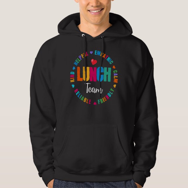 Lunch Team Group Leopard Matching School Spirit Da Hoodie (Front)
