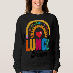 Lunch Team Group Leopard Matching School Spirit Da Sweatshirt
