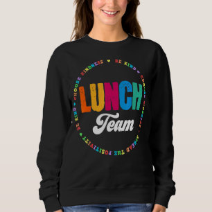 Lunch Team Group Leopard Matching School Spirit Da Sweatshirt