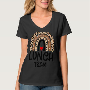 Lunch Team Group Leopard Matching School Spirit Da T-Shirt