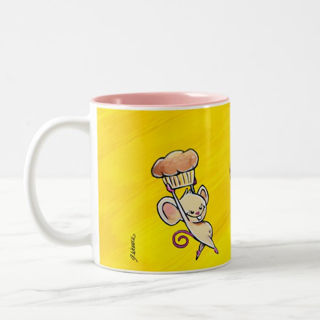 Lunch Time Mice Coffee Mug (Left)