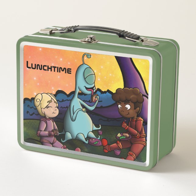 Lunch With A Bingledorf Metal Lunch Box (Front)