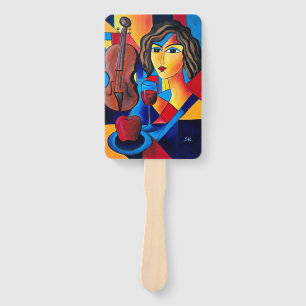 Lunch with Colors Hand Fan