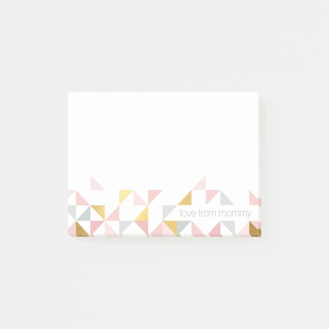 LUNCHBOX LOVE NOTE modern aztec triangle pattern (Front)