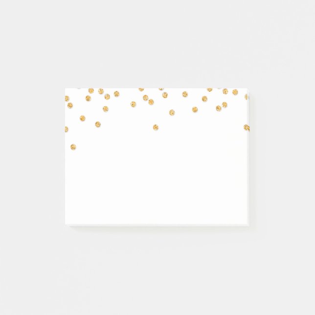 LUNCHBOX LOVE NOTE modern confetti glitter gold (Front)