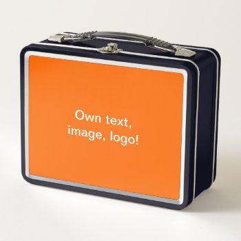 Lunchbox Metal Uni Orange by Oranjeshop at Zazzle