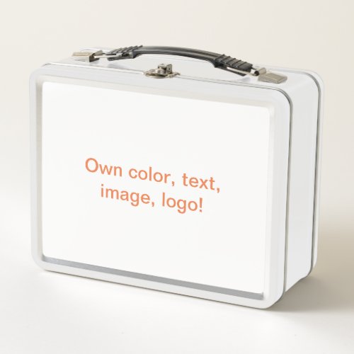 Lunchbox Metal uni White _ Own Color