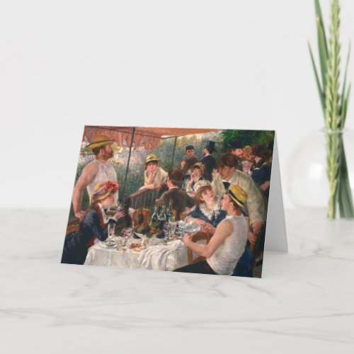Luncheon Boating Party _ Renoir Painting Card